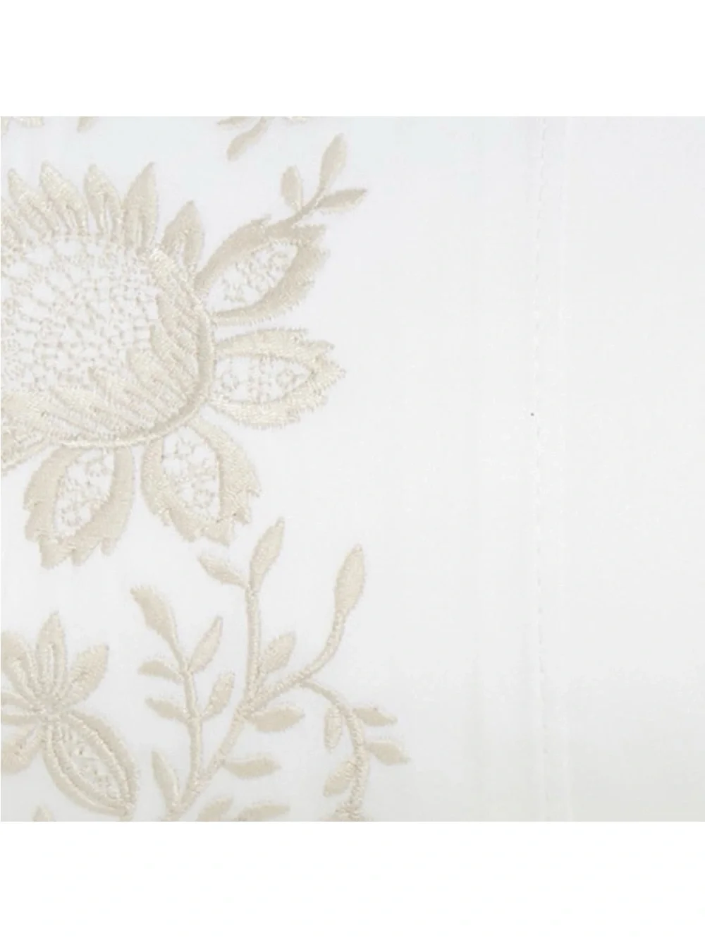 Ralph Lauren Eloise Embroidery Organic Cotton Duvet in Platinum Full/Queen $650